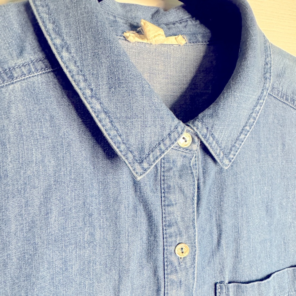 EILEEN FISHER organic cotton denim shirt